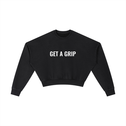 Vintage Washed Cropped Sweatshirt
